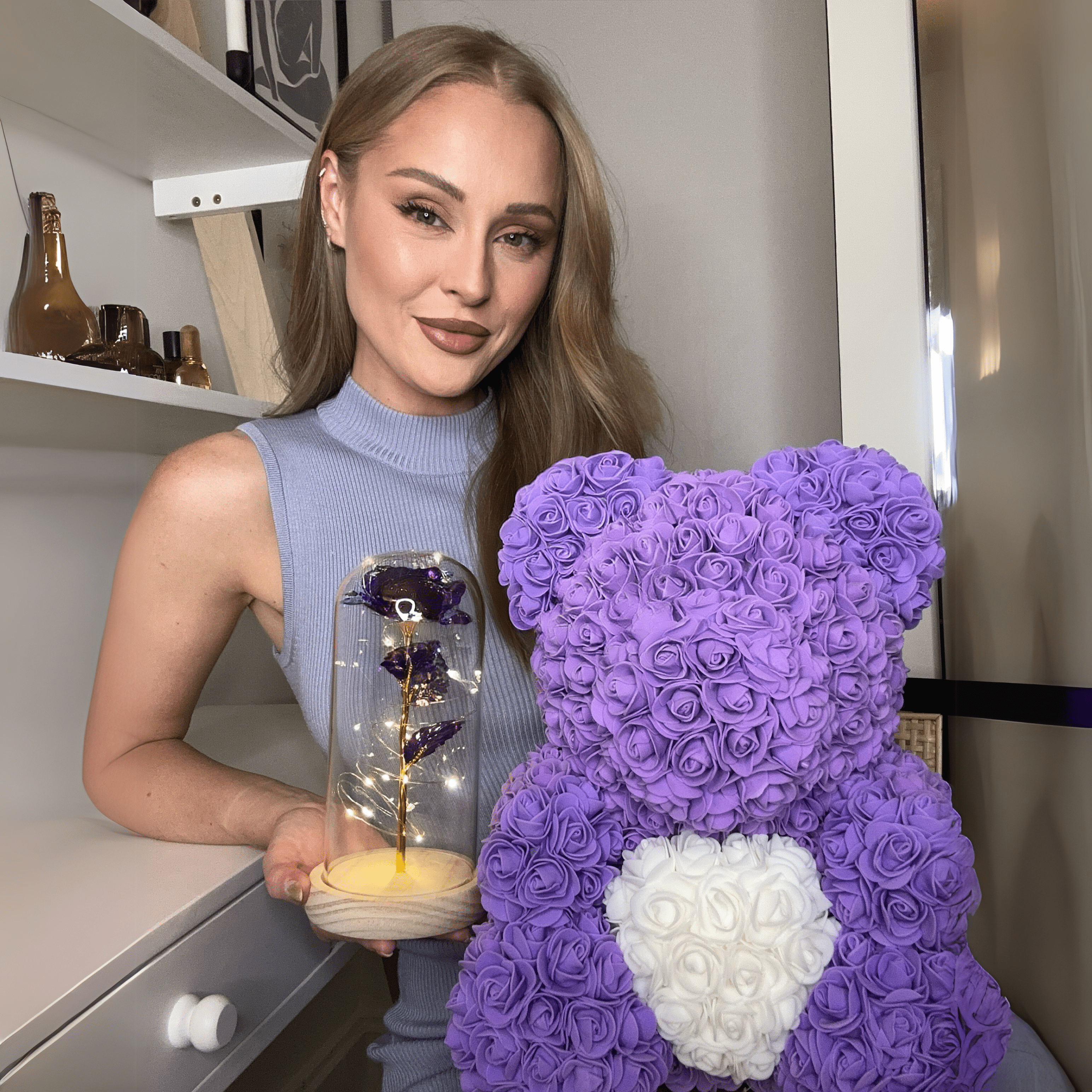 Kouzelná třpytivá růže